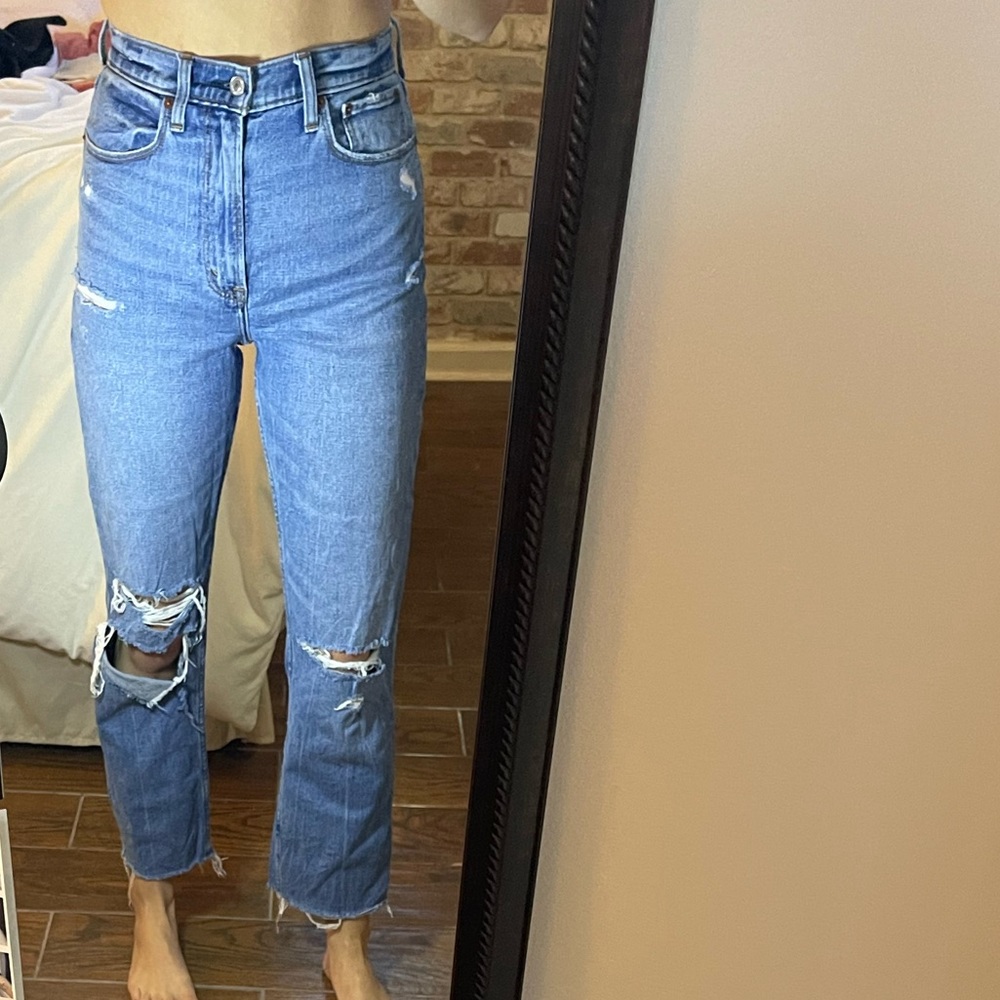Abercrombie & Fitch Ankle Straight Jeans